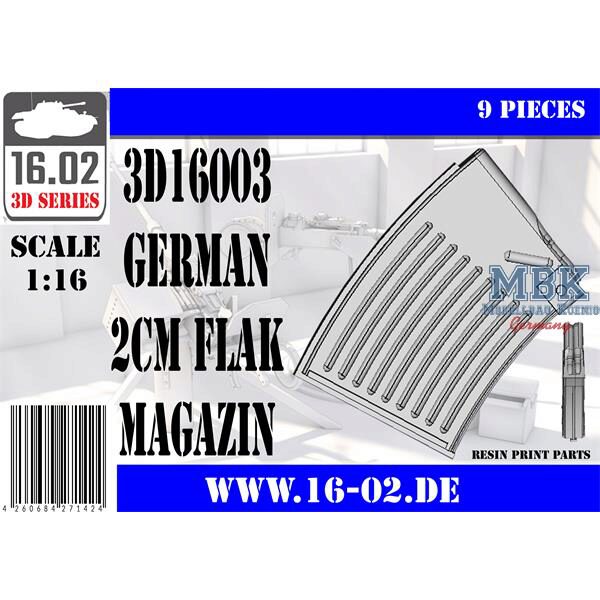 16.02 VK-3D16003 2cm Flak ammunition magazines