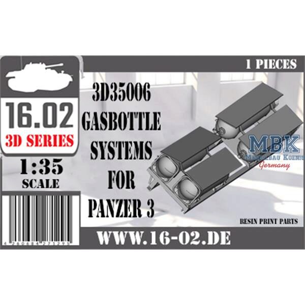 16.02 VK-3D35006 Gasbottle system for Panzer III