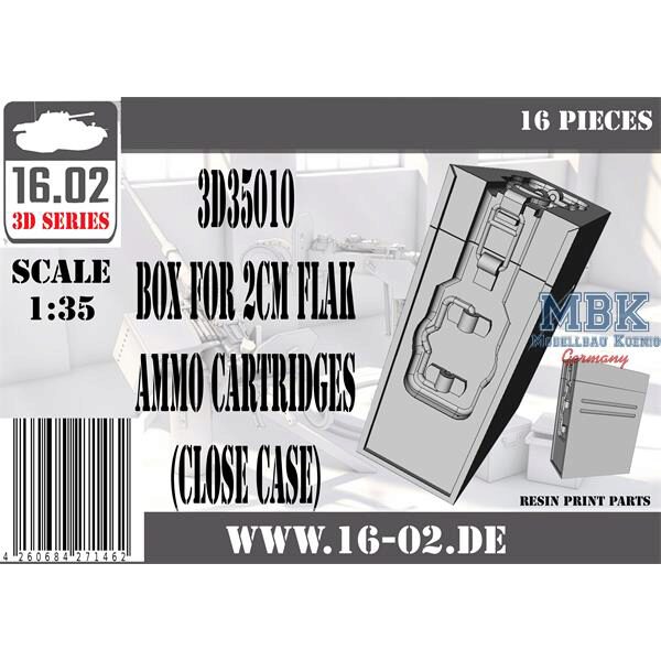 16.02 VK-3D35010 Box for 2cm Flak ammo cartridges (close case)