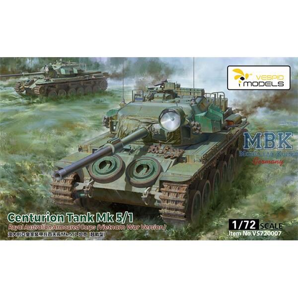 Vespid Models VS720007 Centurion Tank Mk5/1 RAAC (Vietnam War Version)