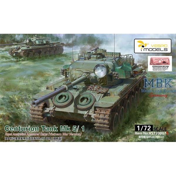 Vespid Models VS720007s Centurion Tank Mk5/1 RAAC (Vietnam) Deluxe Edition