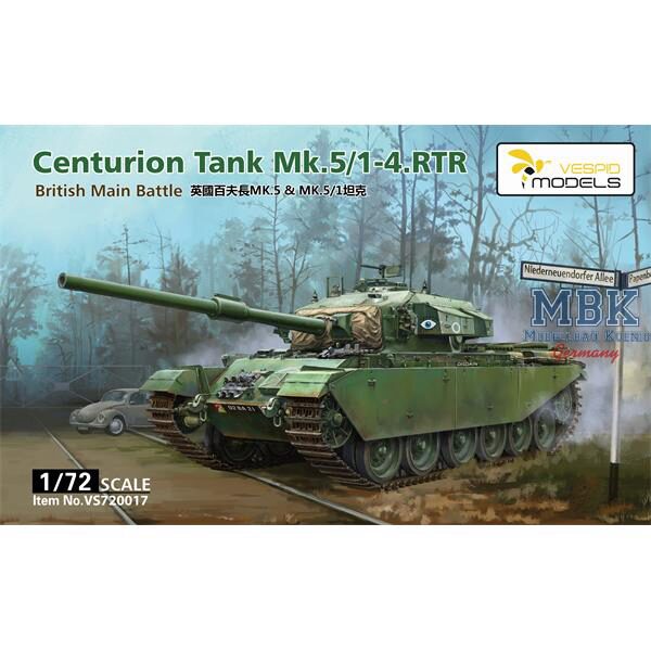 Vespid Models VS720017s Centurion Tank Mk5/1 - 4. RTR Deluxe Edition