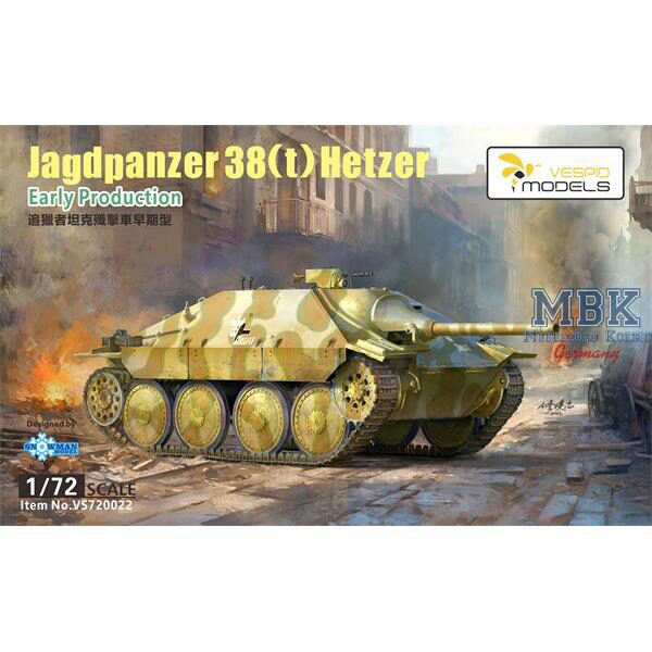 Vespid Models VS720022 Jagdpanzer 38 (t) Hetzer - Early Production