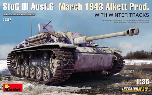 MiniArt 35367 StuG III Ausf. G March 1943 Alkett Prod w/Winter Tracks. Interior Kit