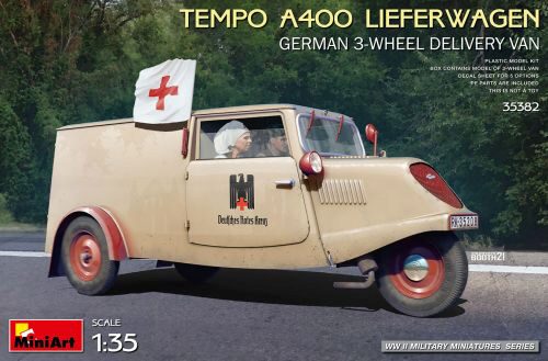 MiniArt 35382 Tempo A400 Lieferwagen. German 3-Wheel Delivery Van