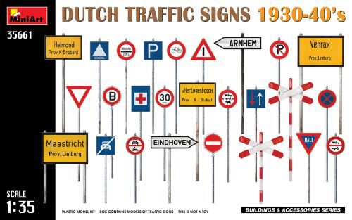 MiniArt 35661 Dutch Traffic Signs 1930-40s