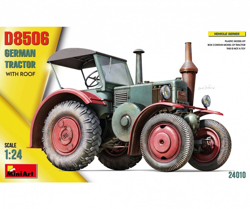 Miniart 24010 1:24 Dt. Traktor D8506 m. Kabinendach