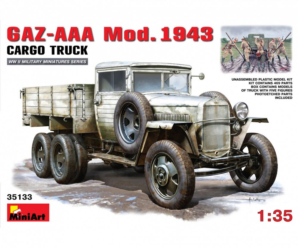 Miniart 35133 GAZ-AAA Mod. 1943 Transport-LKW (5)