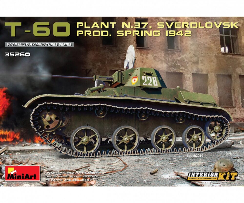 Miniart 35260 T-60 Plant No.37 Frühj. 1942 Inter.
