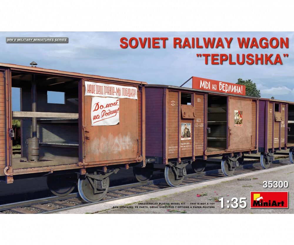 Miniart 35300 Sov. Eisenbahnwaggon Teplushka