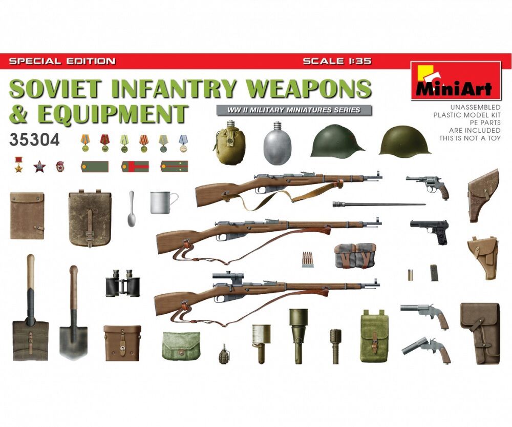 Miniart 35304 Sov. Infanterie Waffen-/Zubehör SE