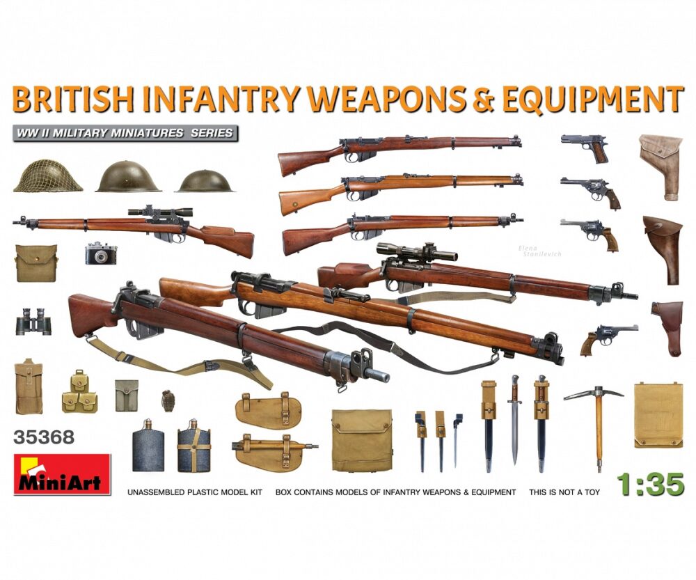 Miniart 35368 Brit. Infanterie Waffen/Zubehör