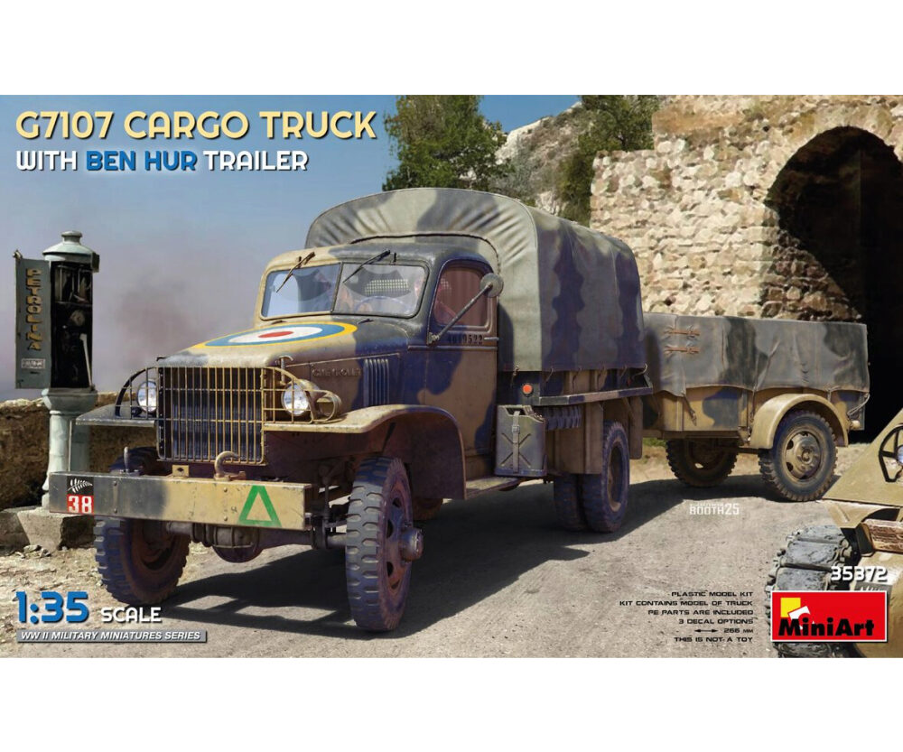 Miniart 35372 1:35 G7107 1,5T 4X4 Cargo Truck m. Anh.
