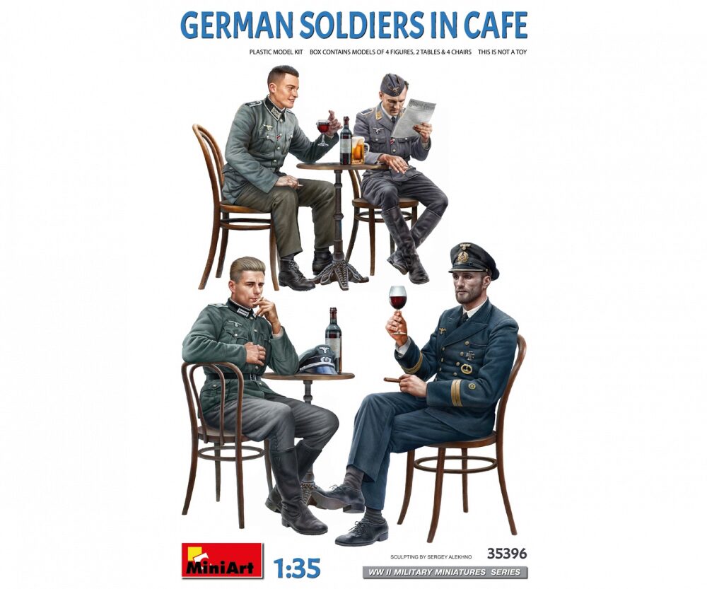 MiniArt 35396 Fig. Dt. Soldaten im Café (4)