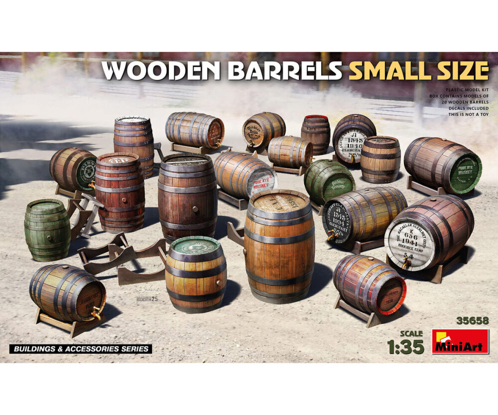 Mini Art 35658 Wooden Barrels small Size
