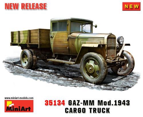 MiniArt 35134 GAZ-MM.Mod. 1943. Cargo Truck
