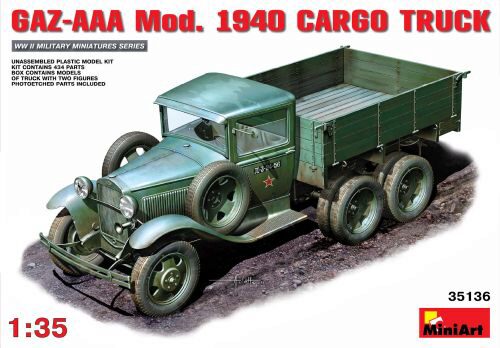 MiniArt 35136 GAZ-AAA Mod. 1940 Cargo Truck