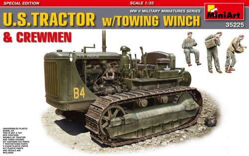 MiniArt 35225 U.S.Tractor w/Towing Winch&Crewmen Speci Special Edition