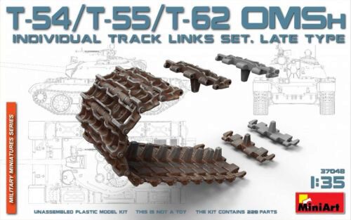 MiniArt 37048 T-54/T-55/T-62 OMSh Individual Track Links Set.late Type