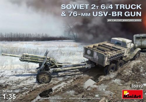 MiniArt 35272 Soviet 2t 6x4 Truck w.76mm USV-BR Gun