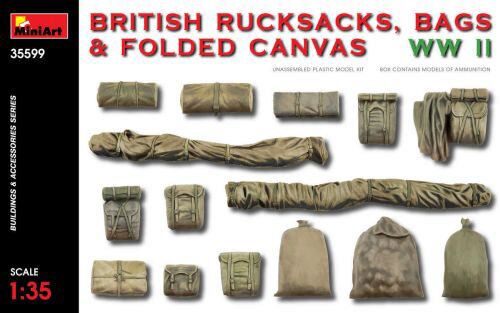 MiniArt 35599 British Rucksacks,Bags&Folded Canvas WW2