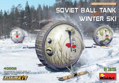 MiniArt 40008 Soviet Ball Tank with Winter Ski.Interior Kit