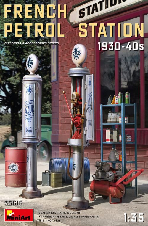 MiniArt 35616 French Petrol Station 1930-40S