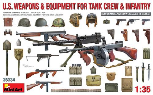 MiniArt 35334 U.S. Weapons & Equipment for Tank Crew & Infantry