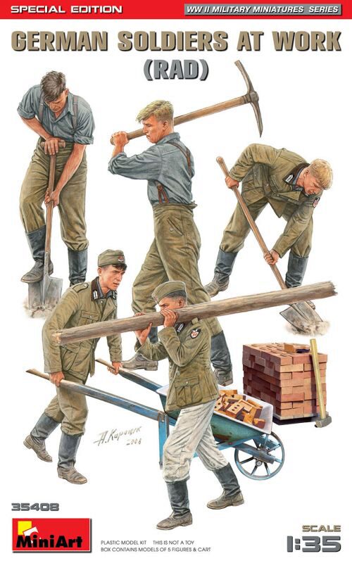 MiniArt 35408 German Soldiers at Work (RAD) Special Edition