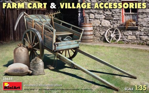 MiniArt 35657 Farm Cart with Village Accessories