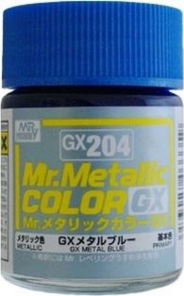 Mr Hobby - Gunze GX-204 Mr. Metallic Color GX (18 ml) Metal Blue