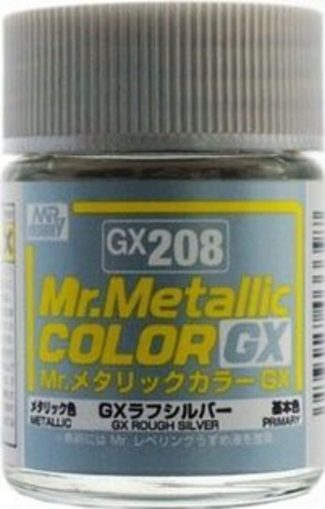 Mr Hobby - Gunze GX-208 Mr. Metallic Color GX (18 ml) Rough Silver