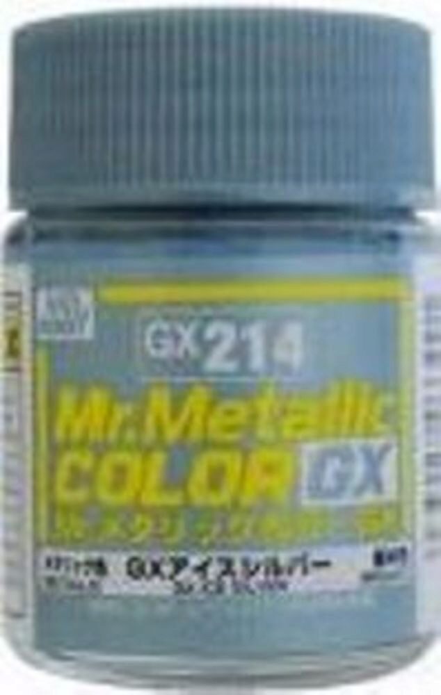 Mr Hobby - Gunze GX-214 Mr. Metallic Color GX (18 ml) Ice Silver