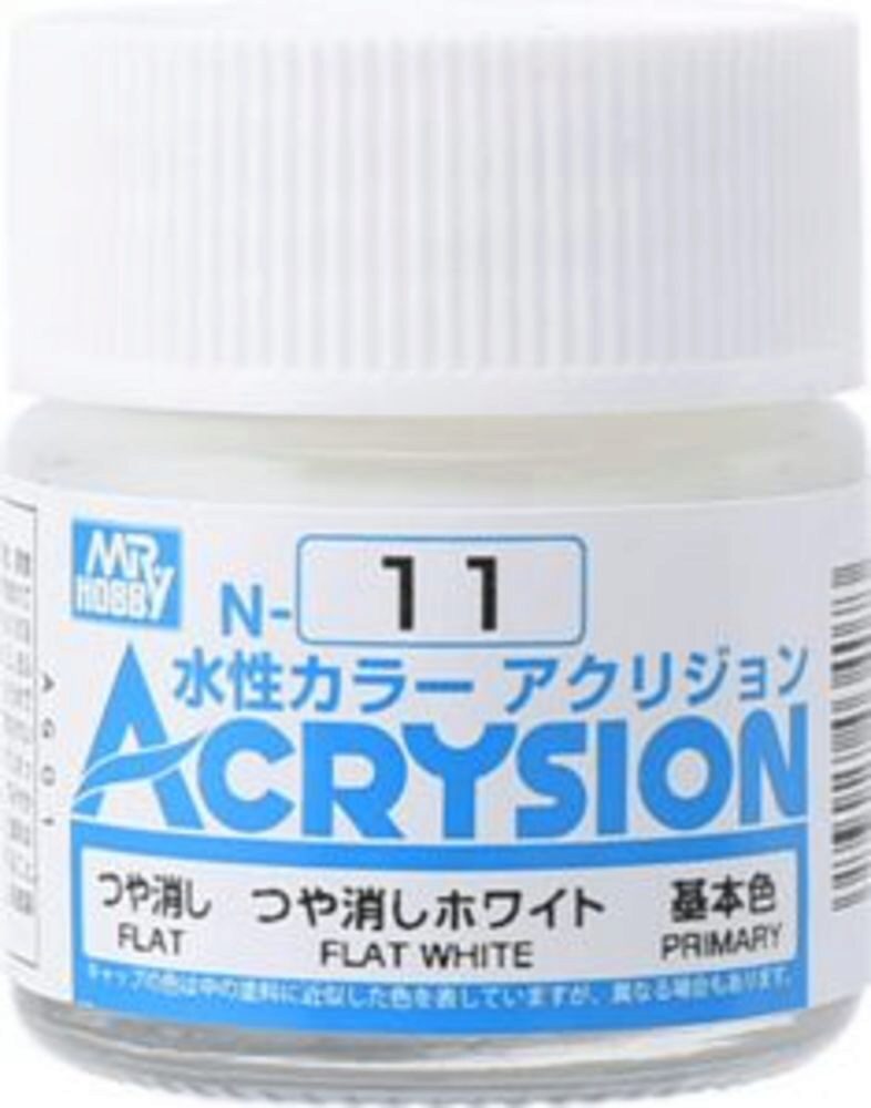 Mr Hobby - Gunze N-011 Acrysion (10 ml) Flat White matt