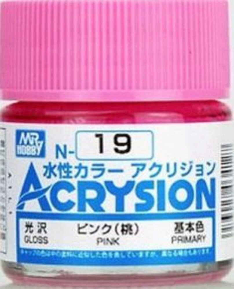 Mr Hobby - Gunze N-019 Acrysion (10 ml) Pink glänzend