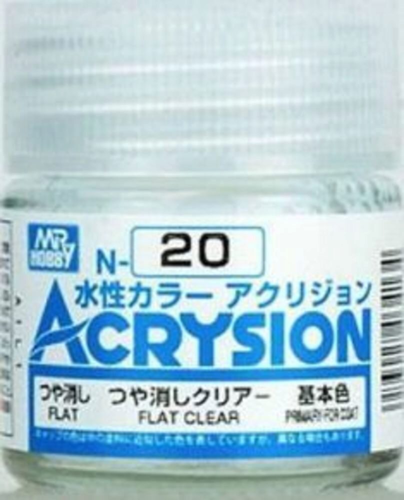 Mr Hobby - Gunze N-020 Acrysion (10 ml) Flat Clear matt