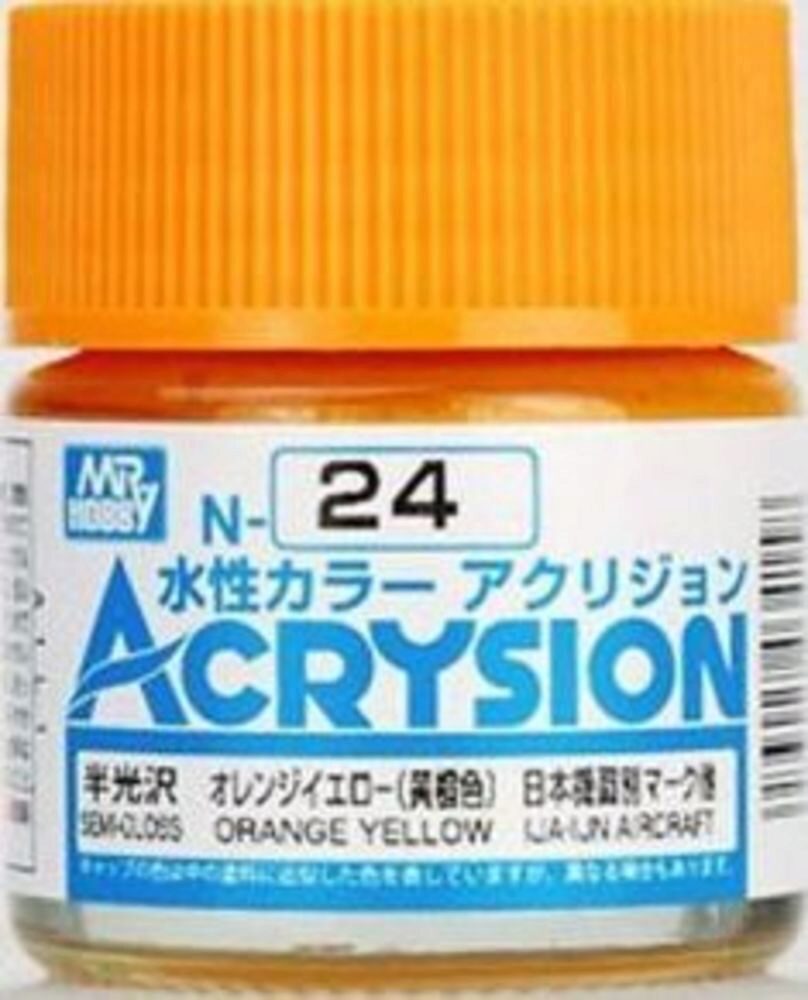Mr Hobby - Gunze N-024 Acrysion (10 ml) Orange Yellow seidenmatt