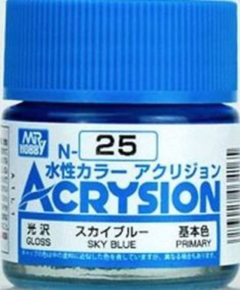 Mr Hobby - Gunze N-025 Acrysion (10 ml) Sky Blue glänzend