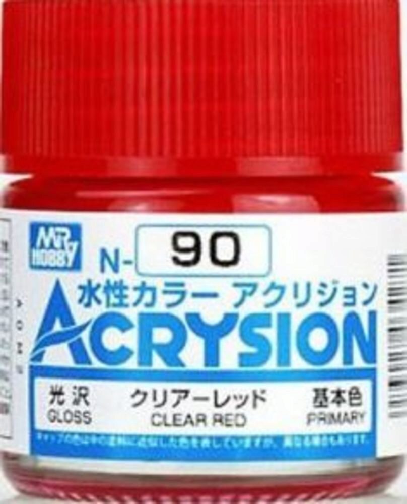 Mr Hobby - Gunze N-090 Acrysion (10 ml) Clear Red glänzend