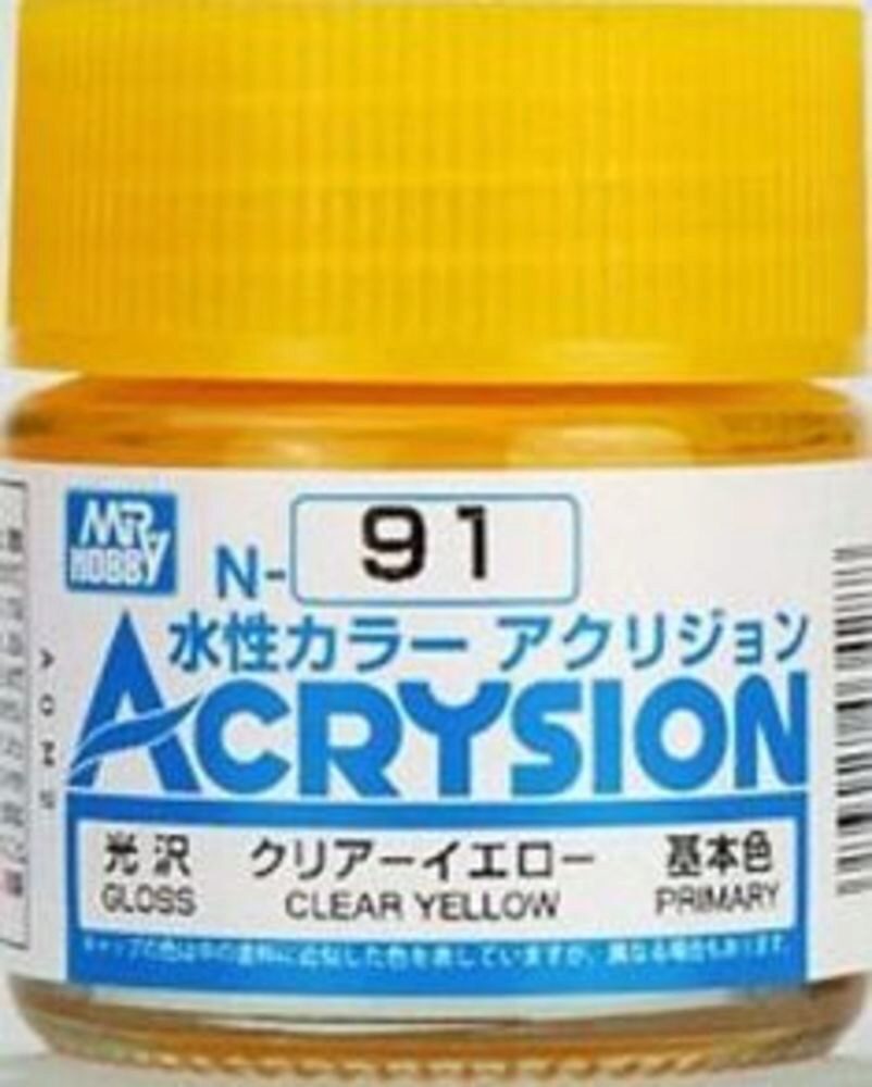 Mr Hobby - Gunze N-091 Acrysion (10 ml) Clear Yellow glänzend