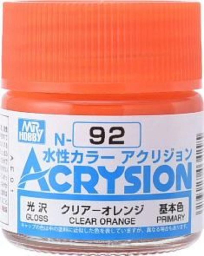 Mr Hobby - Gunze N-092 Acrysion (10 ml) Clear Orange glänzend