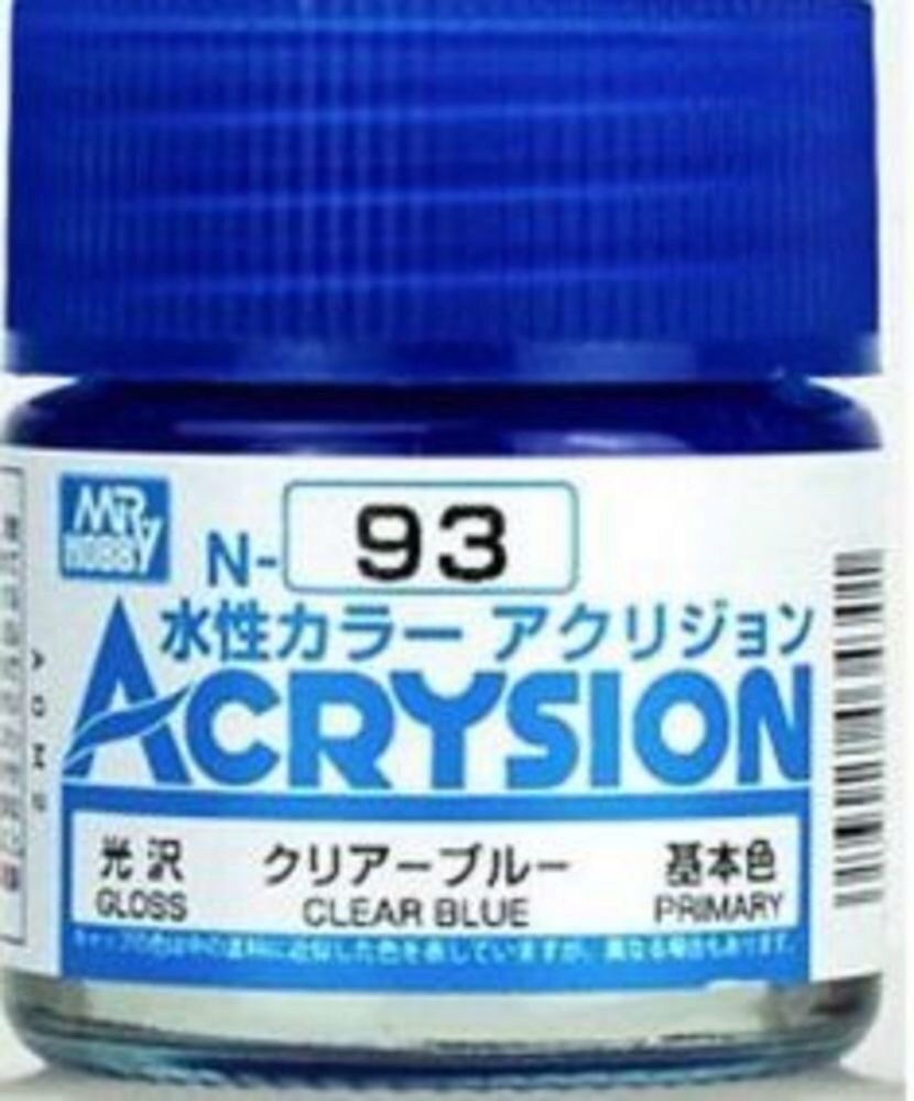 Mr Hobby - Gunze N-093 Acrysion (10 ml) Clear Blue glänzend