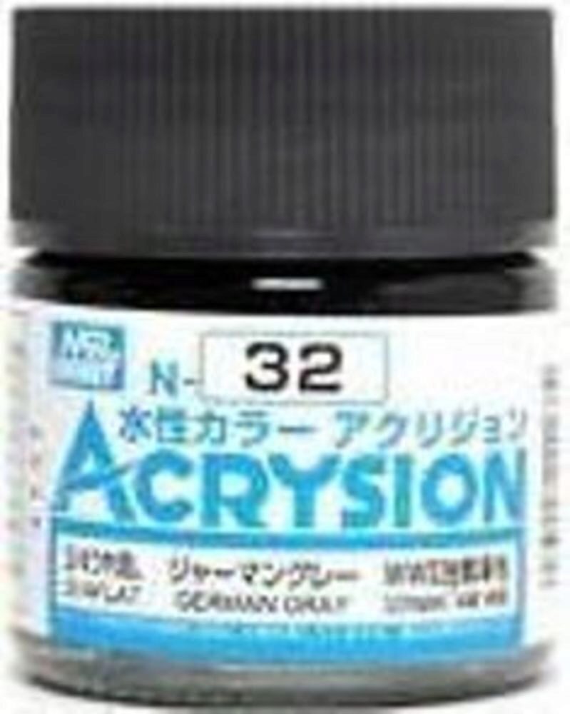 Mr Hobby - Gunze N-032 Acrysion (10 ml) German Gray matt