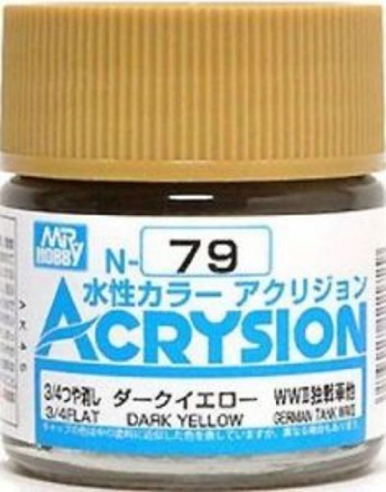 Mr Hobby - Gunze N-079 Acrysion (10 ml) Dark Yellow matt