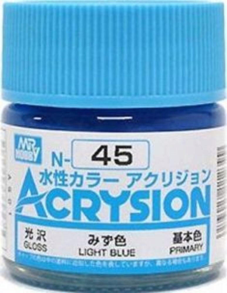 Mr Hobby - Gunze N-045 Acrysion (10 ml) Light Blue glänzend