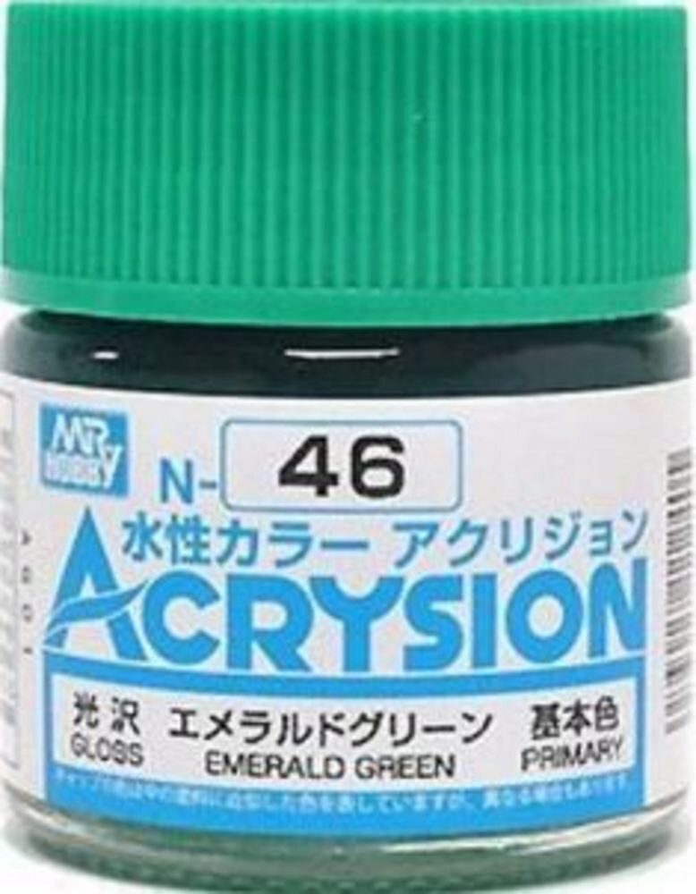 Mr Hobby - Gunze N-046 Acrysion (10 ml) Emerald Green glänzend