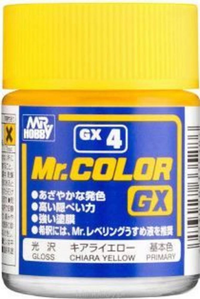 Mr Hobby - Gunze GX-4 Mr. Color GX (18 ml) Chiara Yellow