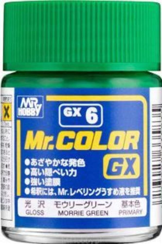 Mr Hobby - Gunze GX-6 Mr. Color GX (18 ml) Morrie Green