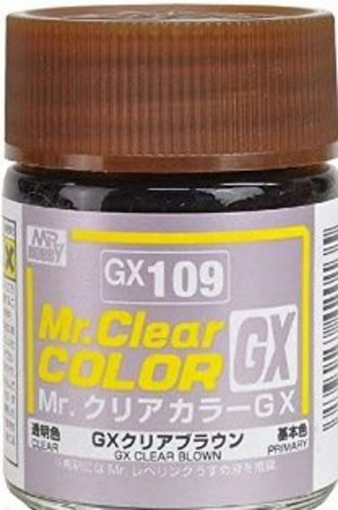 Mr Hobby - Gunze GX-109 Mr. Clear Color GX (18 ml) Clear Brown