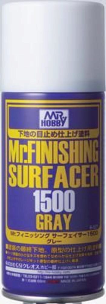 Mr Hobby - Gunze B-527 Mr. Finishing Surfacer 1500 Gray (170 ml)
